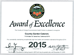 Orange County Health Dept Award of Excellence 2014