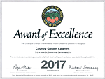 Orange County Health Dept Award of Excellence 2017